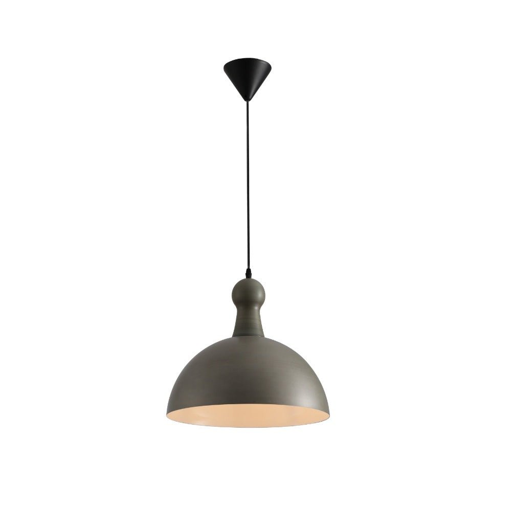 Main image of Antique Grey Brass Dome Metal Pendant Ceiling Light with E27 Fitting D380 | TEKLED 150-181110