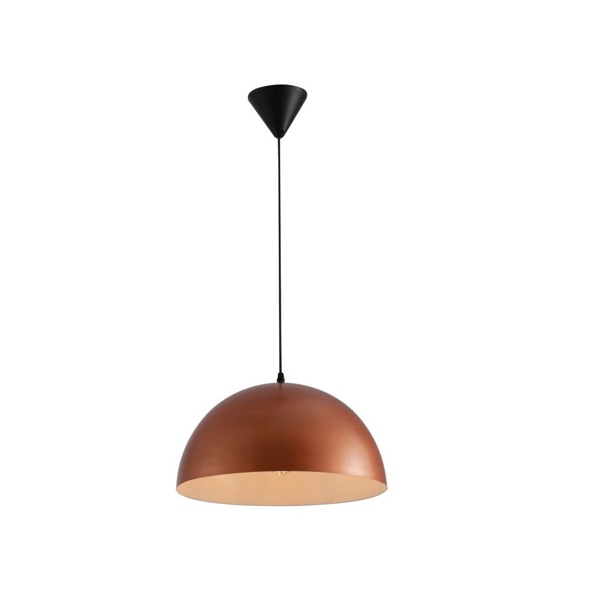 Copper finish store pendant light