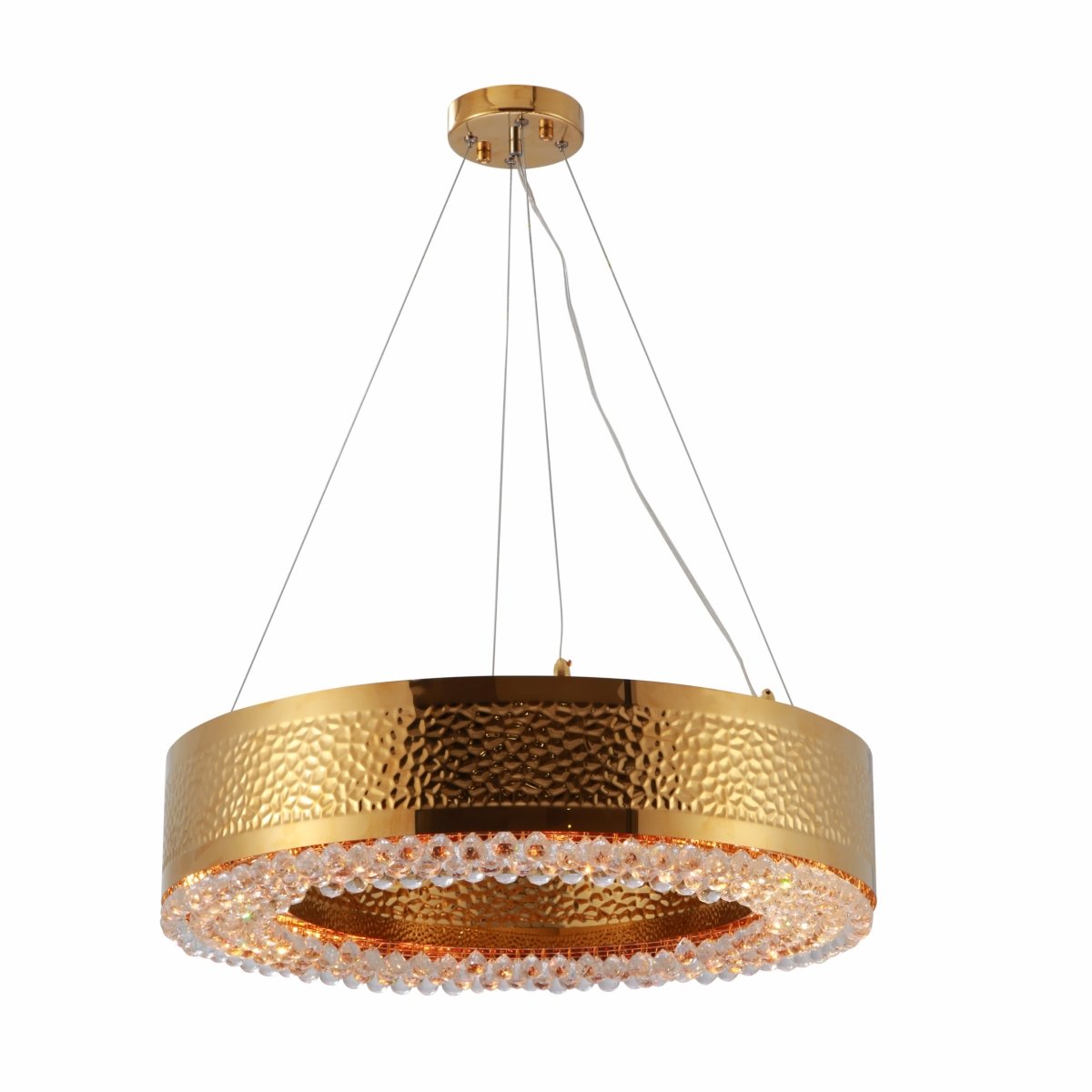 Main image of Ball Crystal Gold Metal Chandelier D600 with 8XE14 Fitting | TEKLED 156-19564