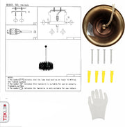User manual for Coffin Stone Gold Metal Castle Crystal Island Chandelier Ceiling Light with 8xE14 Fitting | TEKLED 158-19424