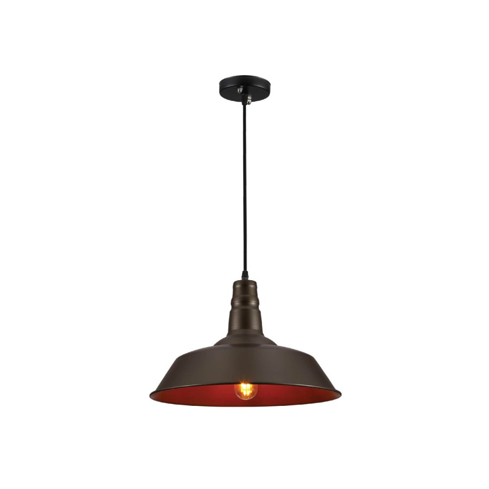 Main image of Coffee Step Caged Industrial Metal Ceiling Pendant Light with E27 Fitting | TEKLED 159-17746