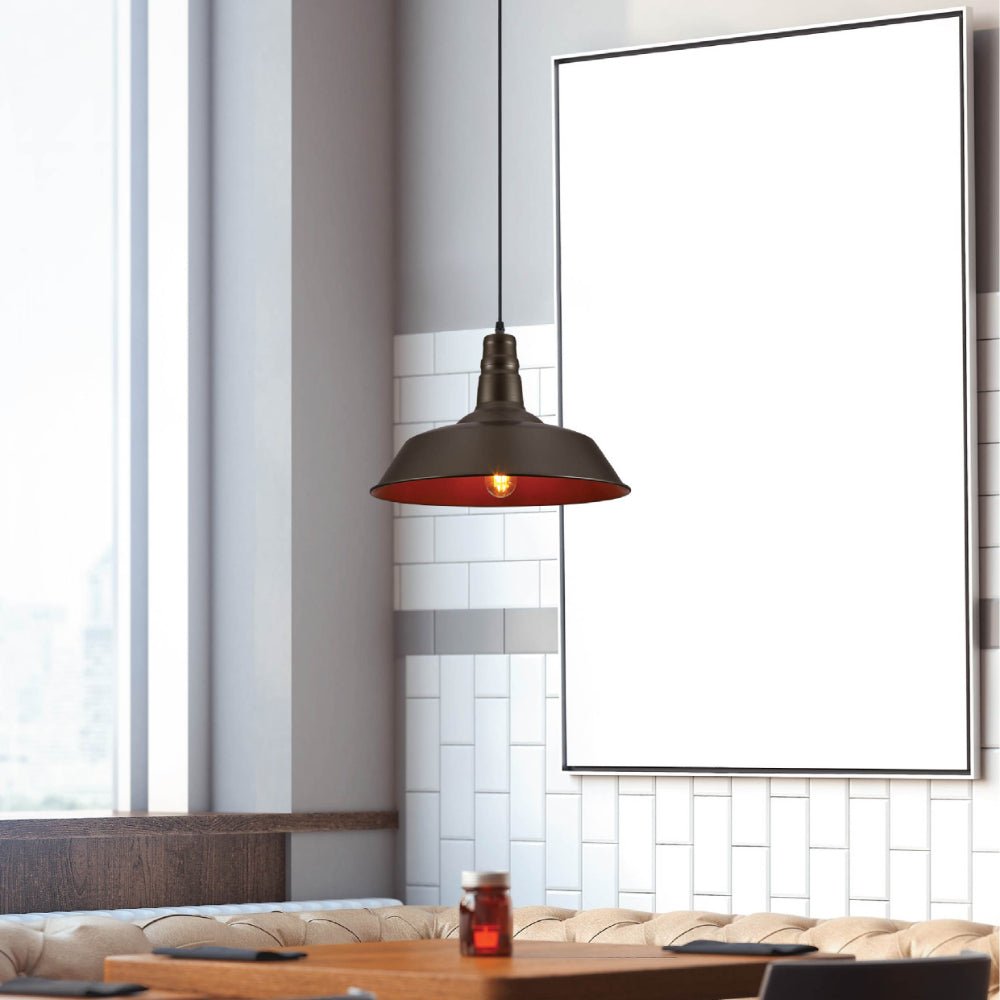 More interior usage of Black Step Industrial Metal Ceiling Pendant Light with E27 Fitting