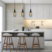 More interior usage of Wire Mesh Industrial Dome Pendant Ceiling Light with E27 | TEKLED 159-17752 Kitchen island top dining room