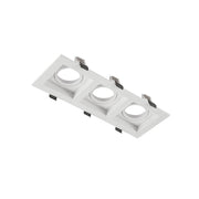Main image of Polycarbonate Grill Tilt Recessed Downlight GU10 White 3 Lamp 164-03013