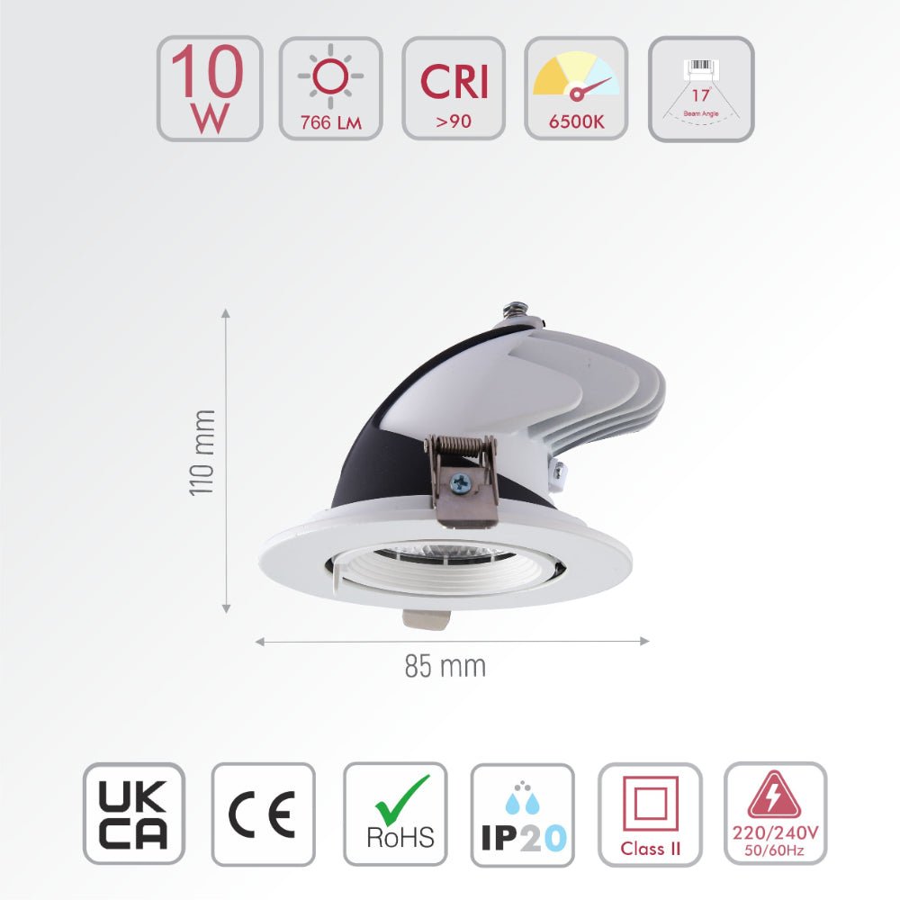 Swivel and shop scoop downlight