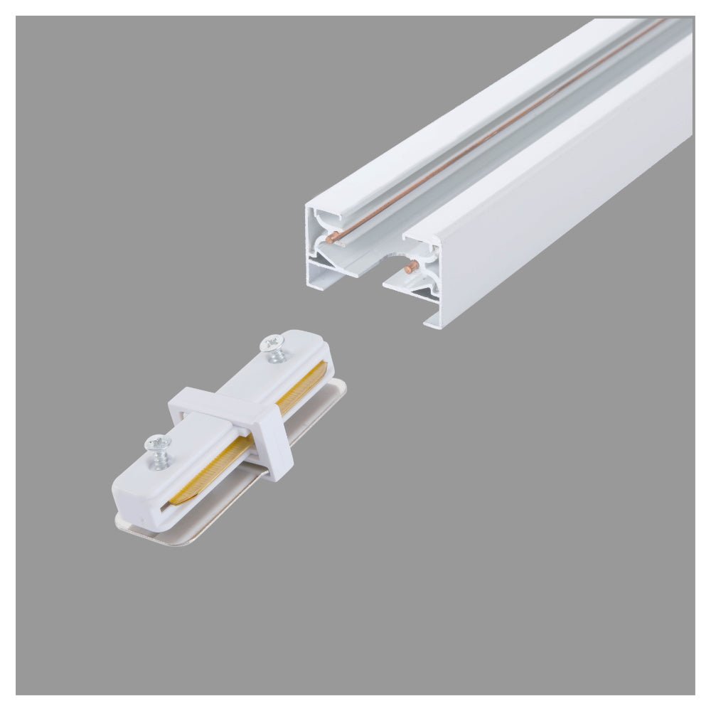 Main image of Connector for Track for 2 Conductor Tracklight adaptors I - straight White 175-15332