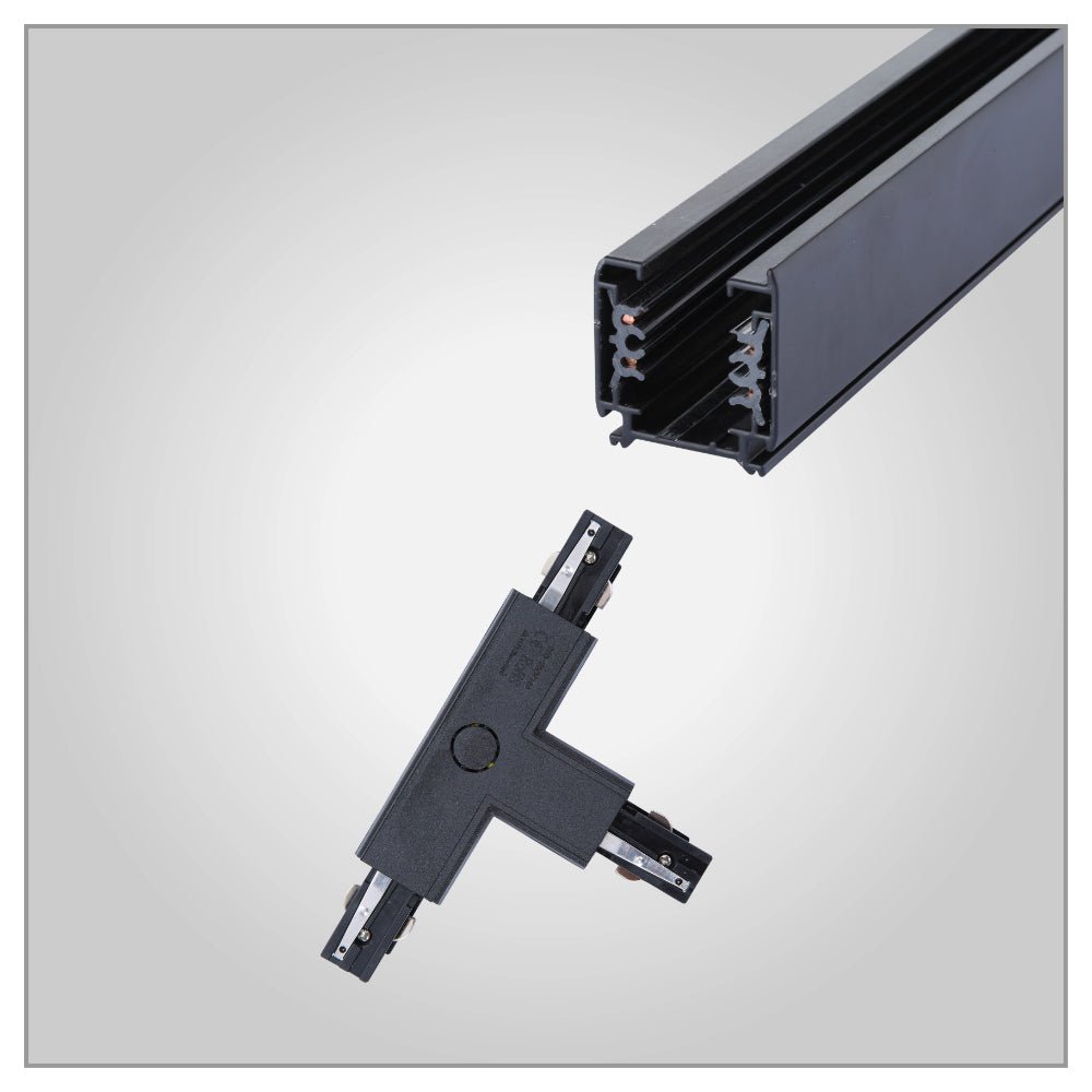Main image of Connector for Track for 5 Conductor Tracklight adaptors T - tee Black 175-15645