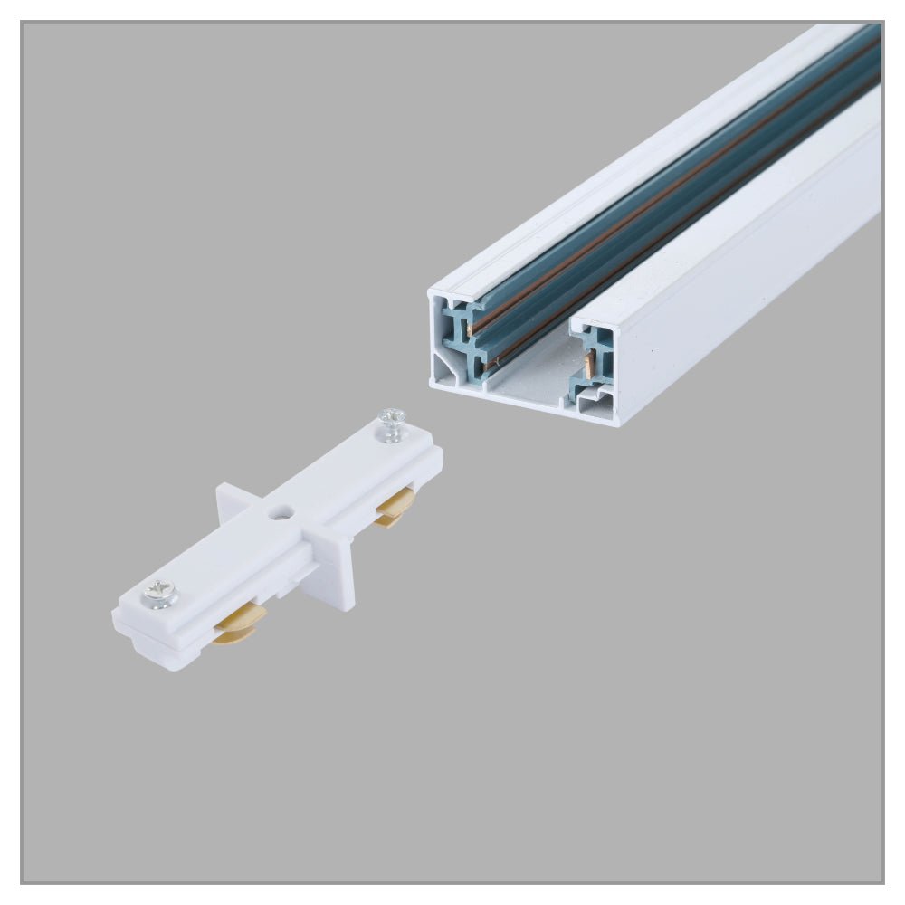 Main image of Connector for Track for 3 Conductor Tracklight adaptors I - straight White 175-15737