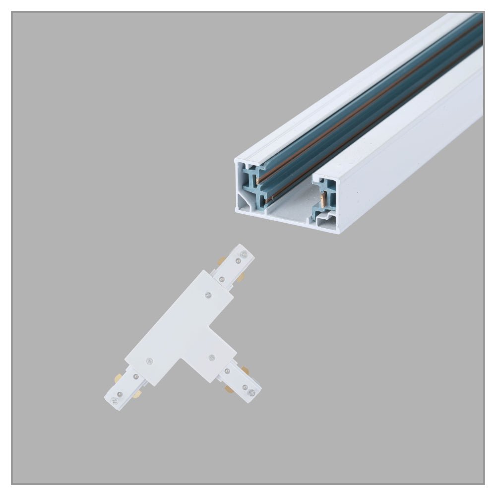 Main image of Connector for Track for 3 Conductor Tracklight adaptors T - tee White 175-15747