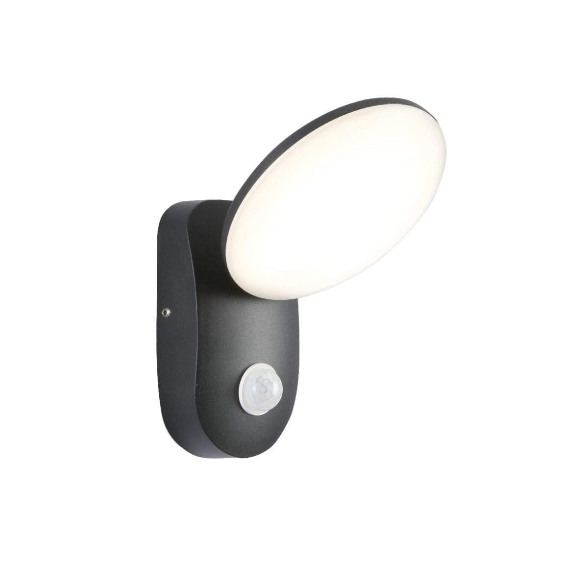 Main image of Black UFO LED Outdoor Wall Light with PIR Sensor | TEKLED 182-03373