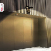 Wall-A Double Head Security Floodlight with PIR Sensor 20W Cool White 4000K in use in commercial setting