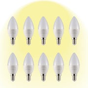 Vela LED Candle Bulb C37 E14 Small Edison Screw 5W pack of 10 warm white