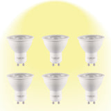 Dimmable GU10 LED spot light bulb  cct 3000K warm white pack of 6