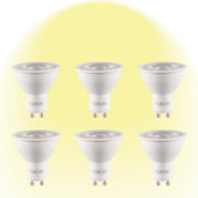 Dimmable GU10 LED spot light bulb  cct 3000K warm white pack of 6
