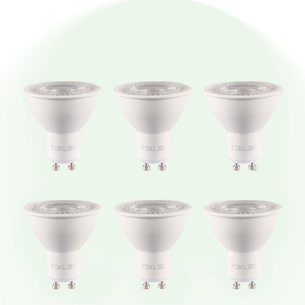 Dimmable GU10 LED spot light bulb cct 5000K cool white pack of 6