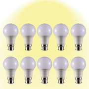 Leo LED GLS Bulb A60 B22 Bayonet Cap 2700K Warm White 9 W Pack of 10 527-15666