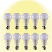 Leo LED GLS Bulb A60 B22 Bayonet Cap 2700K Warm White 12 W Pack of 10 527-15682