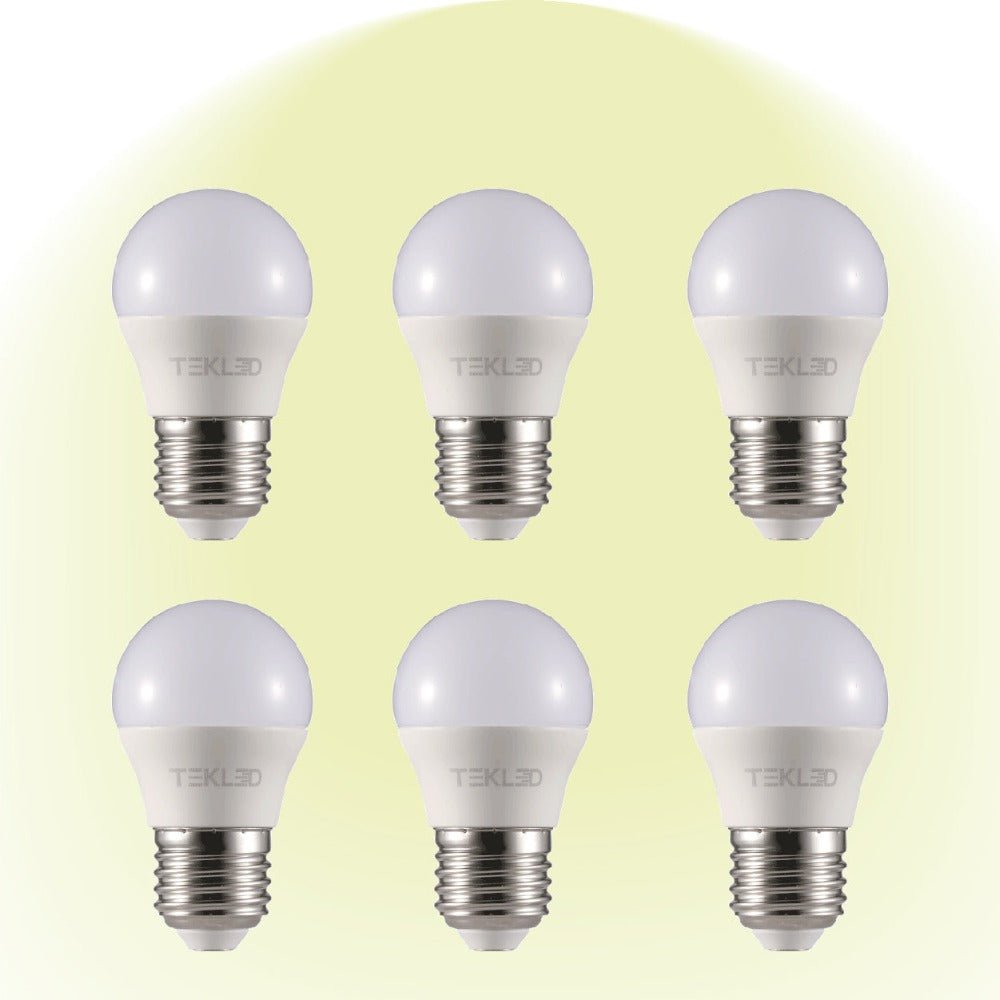Aigostar 5W E27 Golf Ball Bulb, G45 LED Lights Bulbs, 3000K Warm White E27  Edison Screw Bulb 35W Incandescent Bulb Equivalent