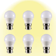 Ursa LED Golf Ball G45 B22 Bayonet Cap 5W Pack of 6 2700K Warm White