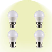 Ursa LED Golf Ball G45 Dimmable B22 Bayonet Cap 5W Pack of 4 4000k cool white