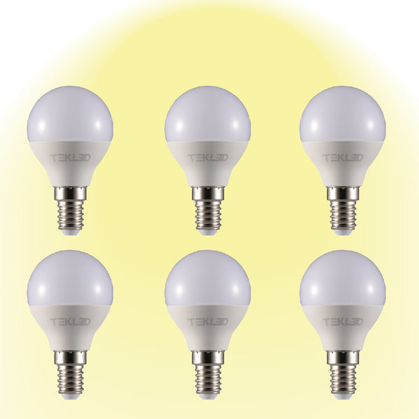 Canes LED Golf Ball Bulb P45 E14 Small Edison Screw 6W 2700K warm white 6 pack