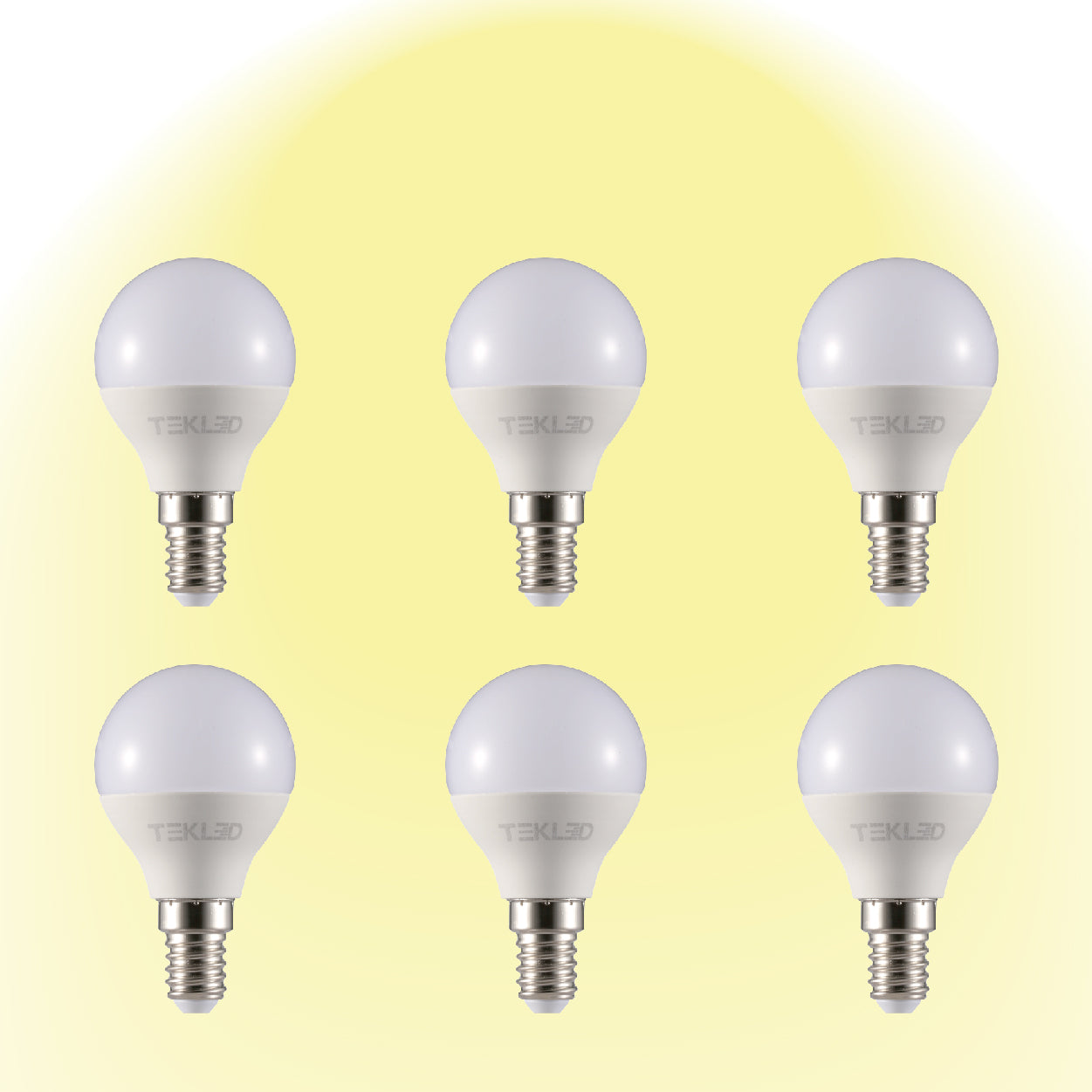 3000K warm white Canes LED Golf Ball Bulb P45 Dimmable E14 Small Edison Screw 6W 6 pack