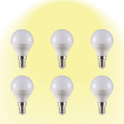 3000K warm white Canes LED Golf Ball Bulb P45 Dimmable E14 Small Edison Screw 6W 6 pack