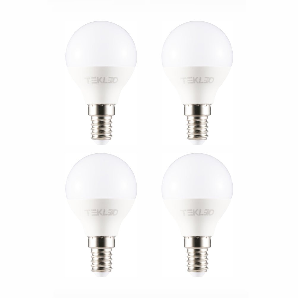 Plain image of a pack of Canes LED Golf Ball Bulb P45 Dimmable E14 Small Edison Screw 6W Warm White 2700K Pack of 4