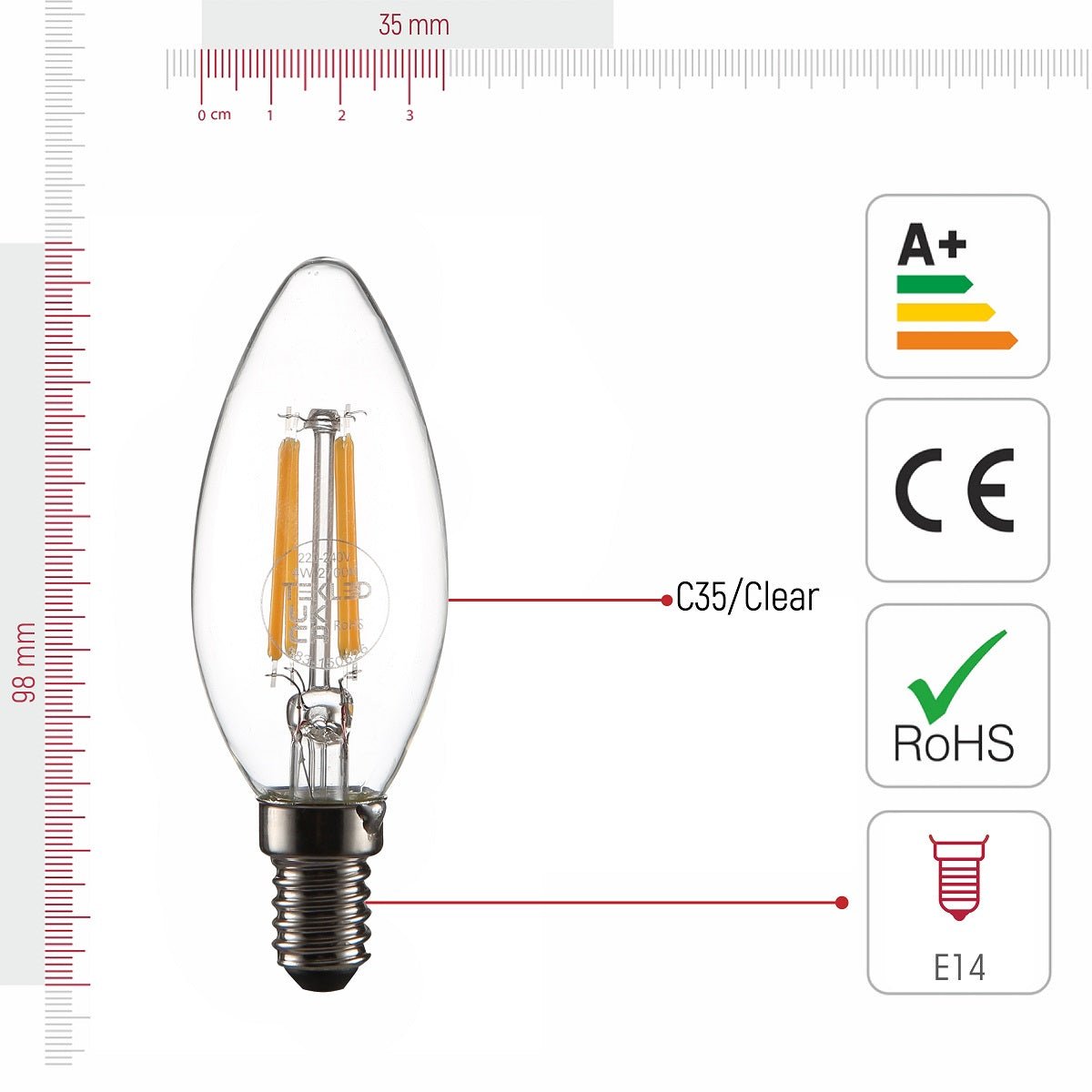 E14 filament online lamp