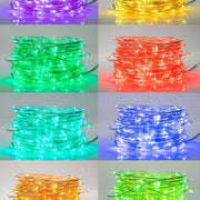 Sample light modes of Aries RGB Micro-LED String 100 LEDs 15m with Power Adaptor & Remote Control LED String Fairy Light