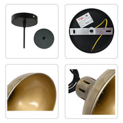 Close shots of Artisan Onion Dome Pendant Light 150-18437