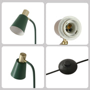 Lighting properties of Bend Design Floor Lamp with Gold Accents - E27 130-03556