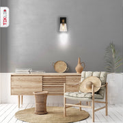 Indoor usage of Black Body Clear Glass Cone Wall Light with E27 Fitting