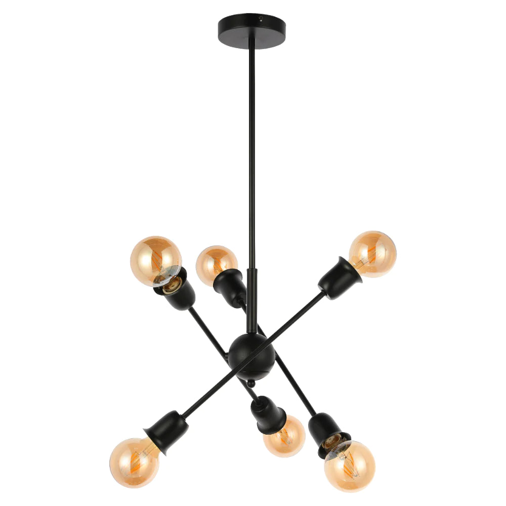 Main image of Black Rod Ceiling Light with Adjustable Geometry | TEKLED 159-179731