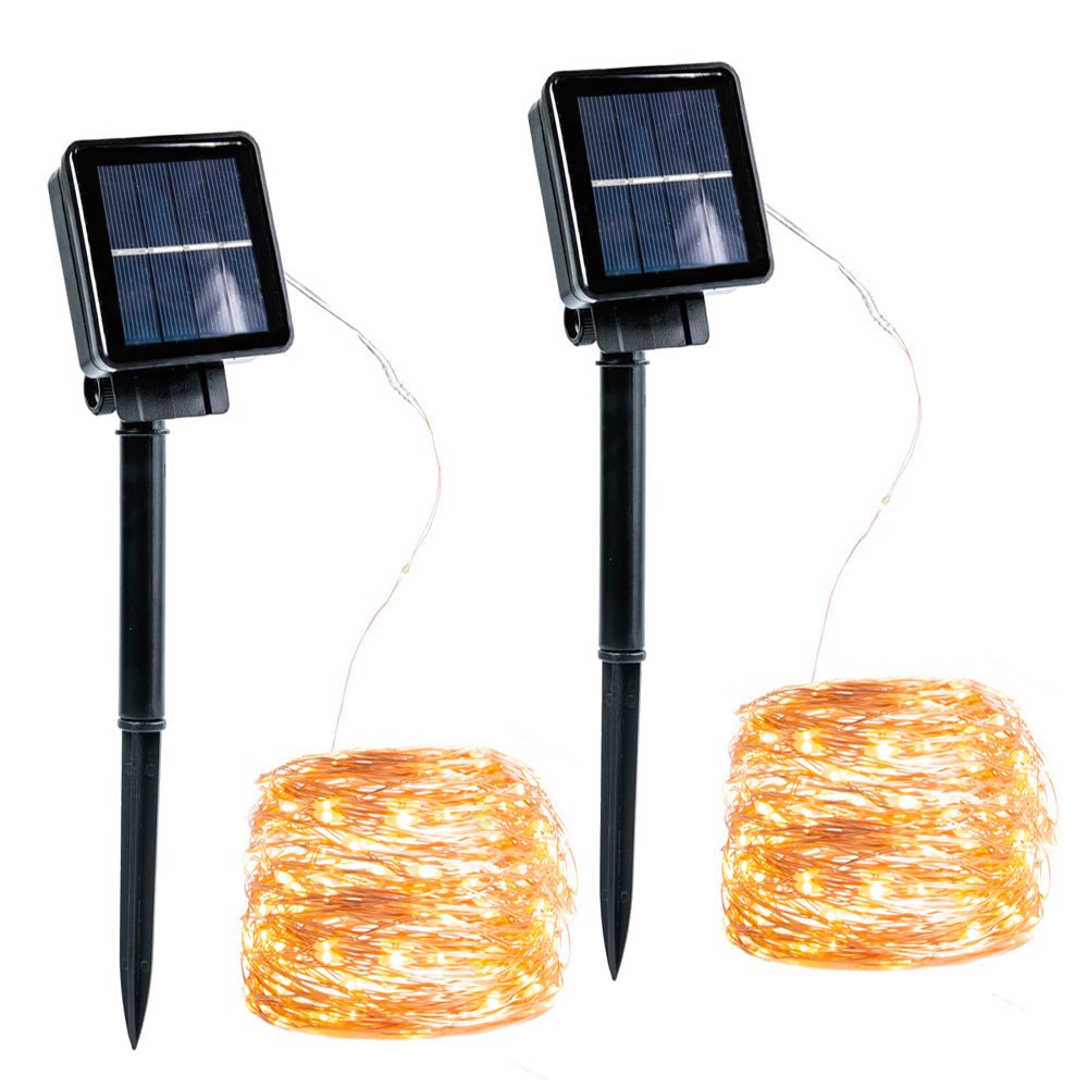Indoor use of Serpens Solar 2 Sets Micro-LED String 120 LEDs 14m Warm White LED String Fairy Light