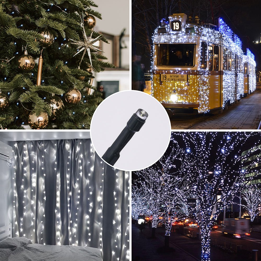 Everyday and party use of Canopus Solar 200 LEDs 22m Cool White LED String Light