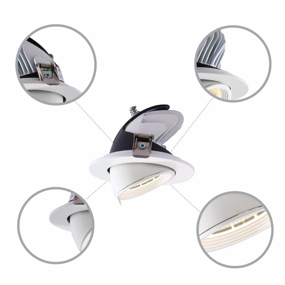 Swivel and shop scoop downlight