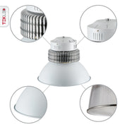 Close up shots of LED Radiator Highbay 150W Cool White 4000K IP20 | TEKLED 230-03562