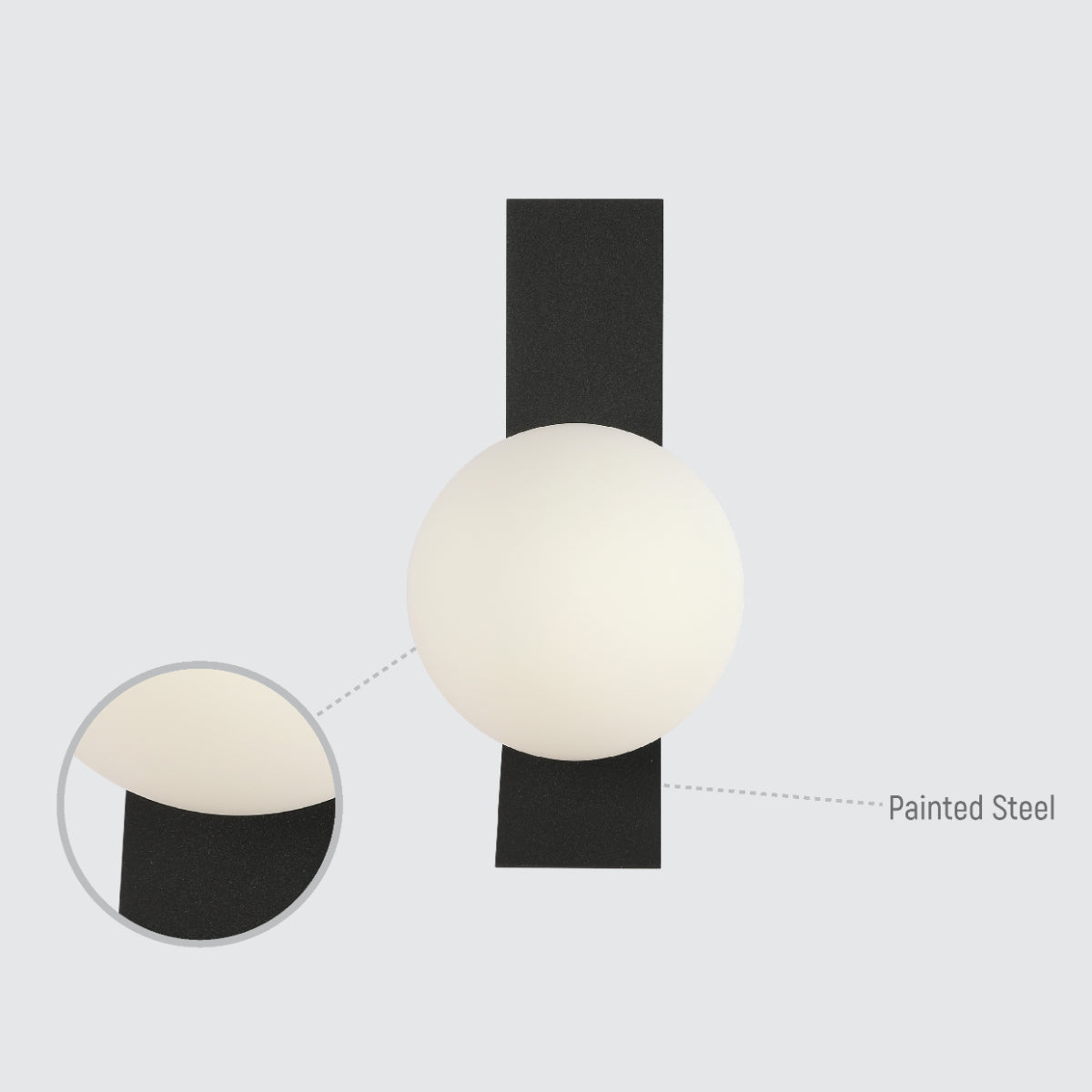 Lighting properties of Contemporary Adjustable Globe Wall Sconce Light 151-19964