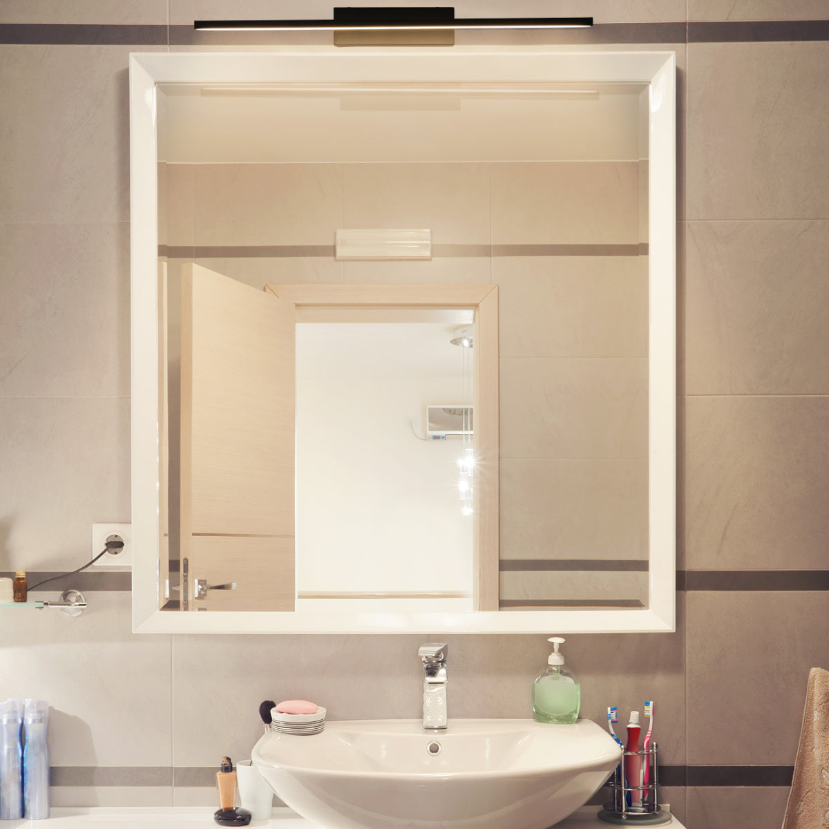 Where to use Contemporary LED Light for Picture Frames & Bathroom Sanity Mirrors - 50cm 117-032697