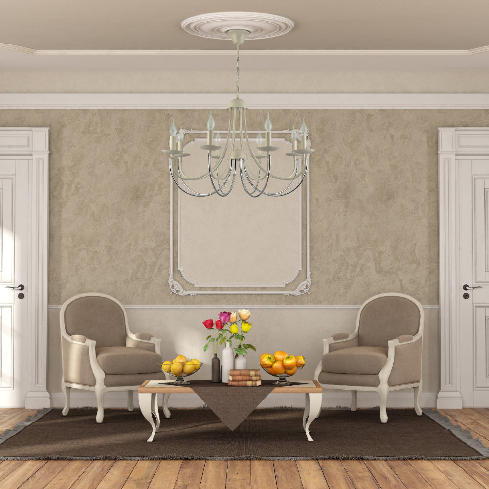 Interior use of Contour Cascade Dual Tone U-Shape Chandelier Ceiling Light | TEKLED 159-17975