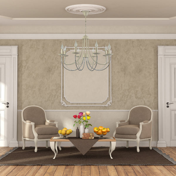 Interior use of Contour Cascade Dual Tone U-Shape Chandelier Ceiling Light | TEKLED 159-17975