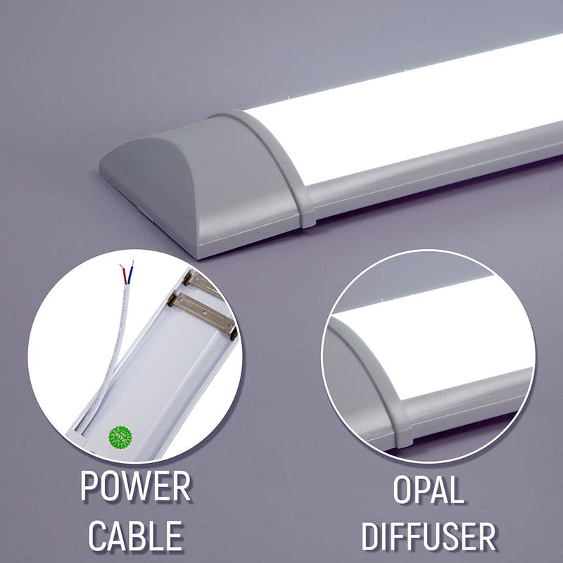 LED Surface Mounted Linear Fitting 48W IP20 150cm 5ft Cool White or ...