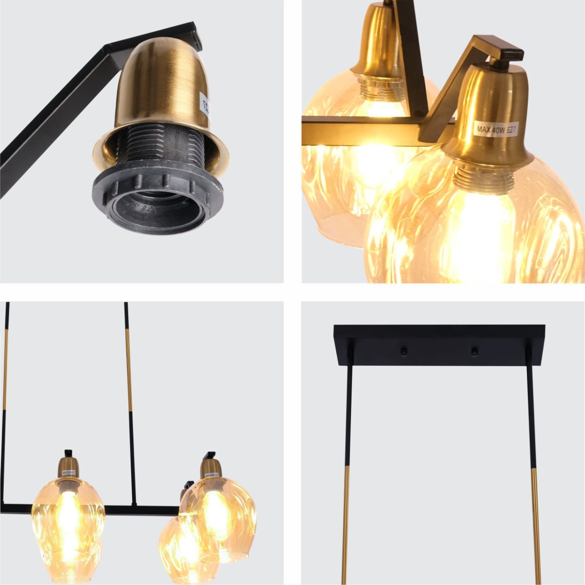 Gold bulb light deals fixture