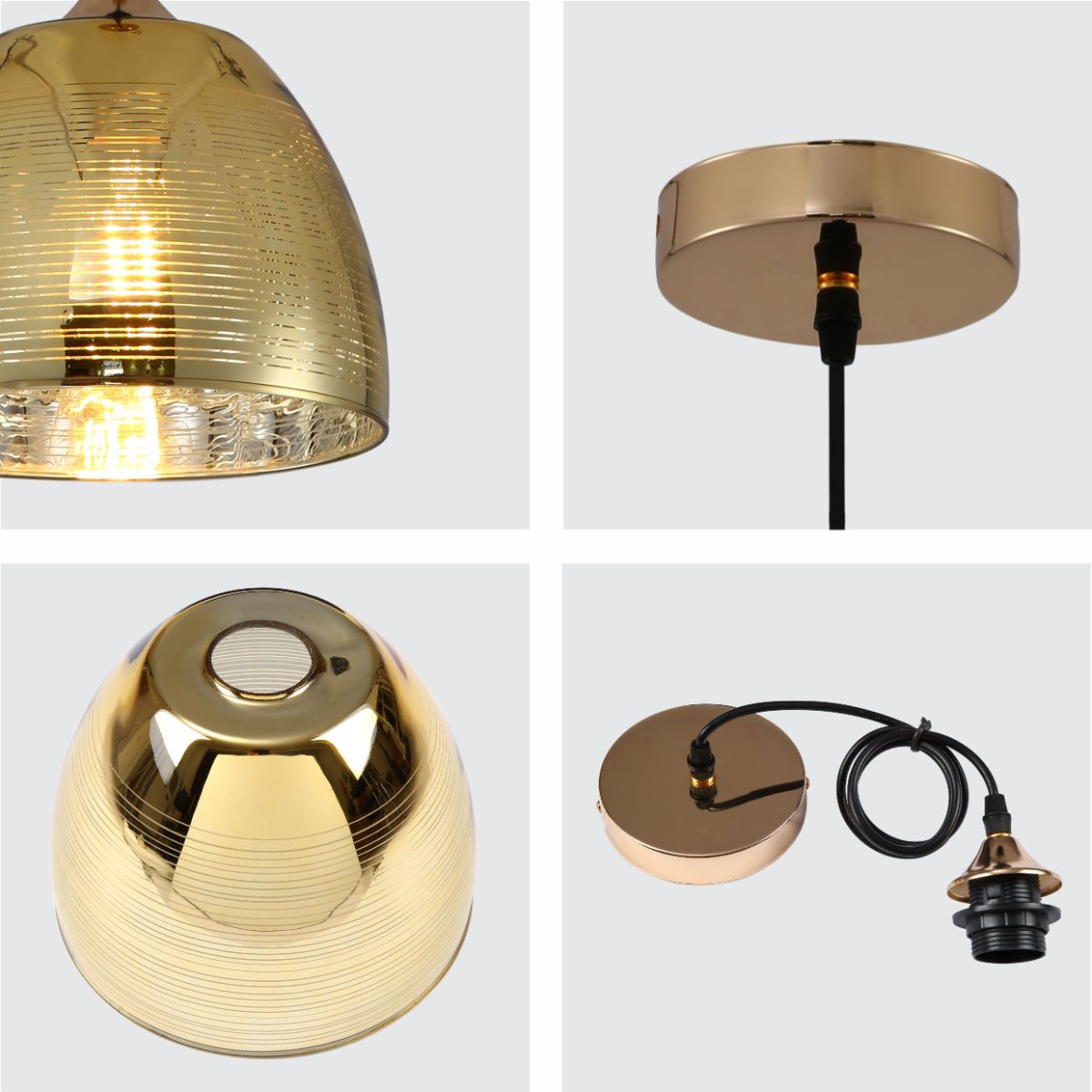 Gold dome on sale light fixture