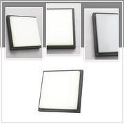 Detailed shots of LED Diecast Aluminium Modern Square Wall Lamp 20W Cool White 4000K IP54 Anthracite Grey 250mm | TEKLED 183-03308