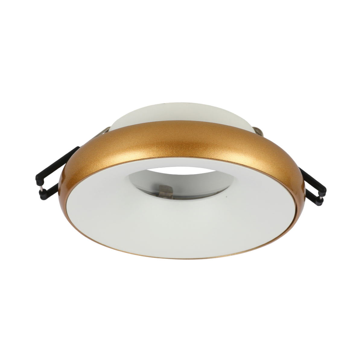 Main image of Die-Cast Aluminium Fixed GU10 Downlight with Color-Accented Bezel 143-04038