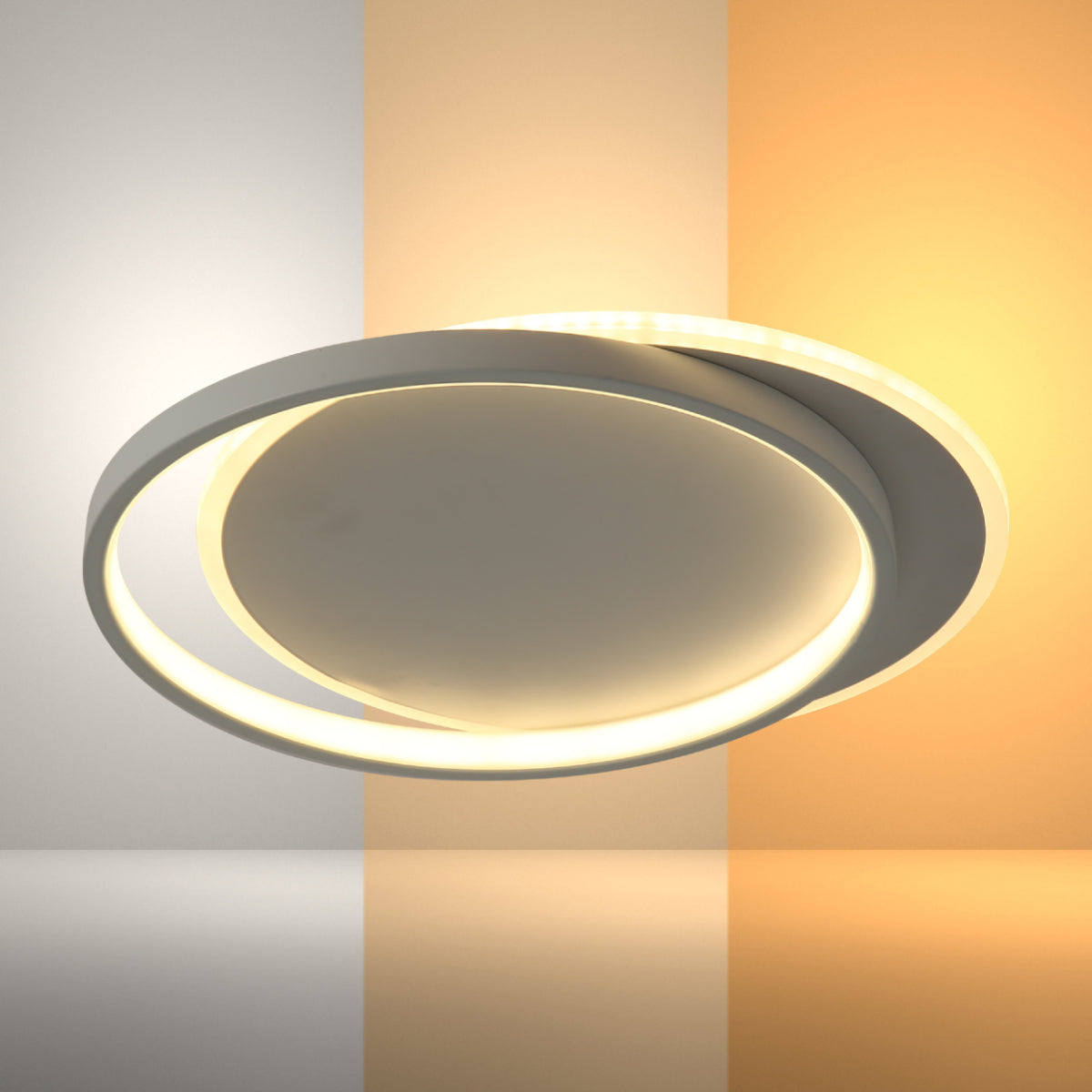 Main image of Dual-Ring LED Flush Ceiling Light 159-18101