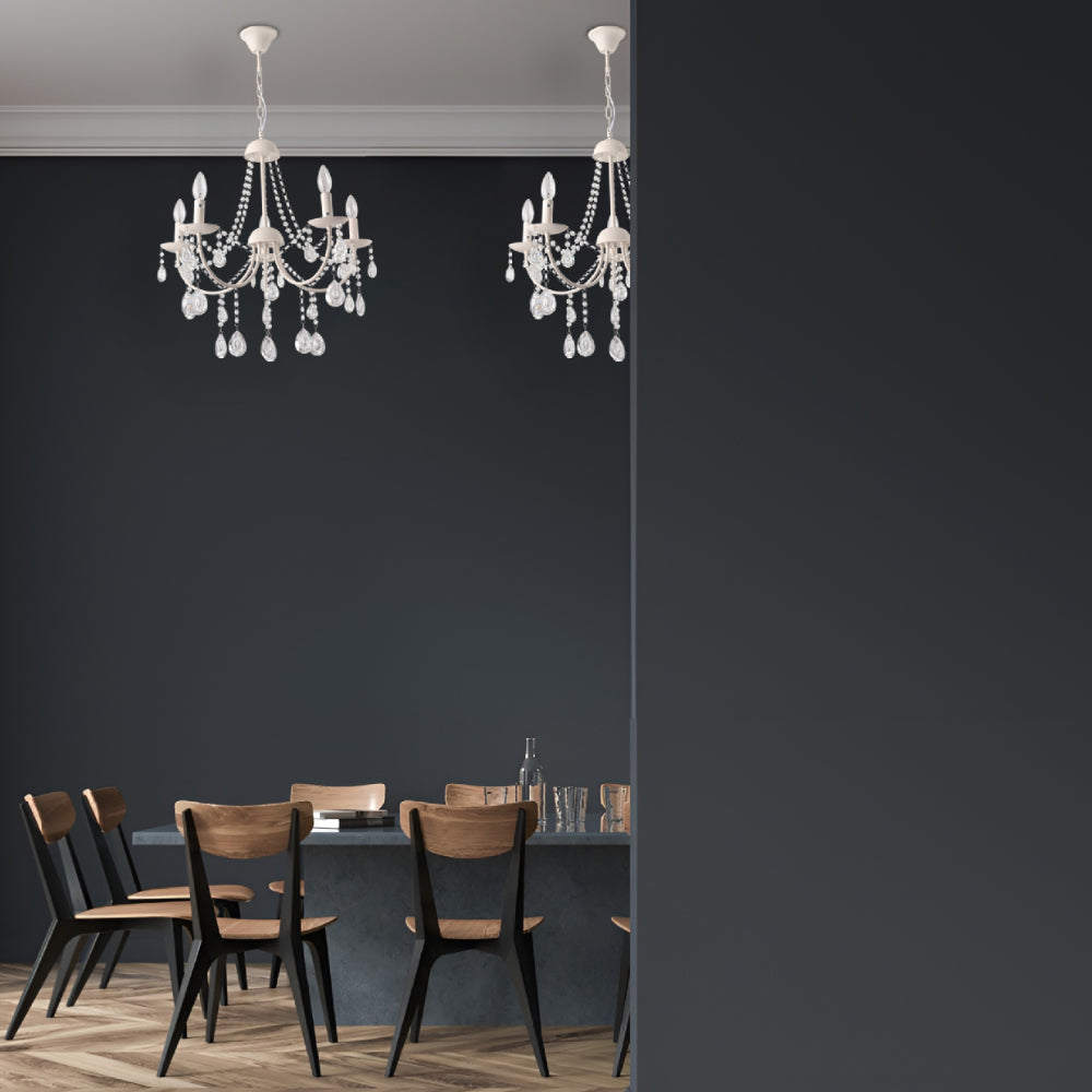 Living room kitchen bedroom use of Elegant Cascade Waterfall Crystal Chandelier Ceiling Light | TEKLED 159-17966