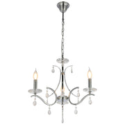 Main image of Elegant Chrome Chandelier Ceiling Light with Crystal Beads | TEKLED 152-171512